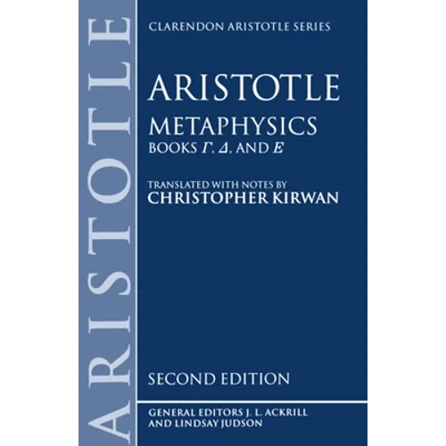 Metaphysics: Books Gamma, Delta, and Epsilon - Paperback