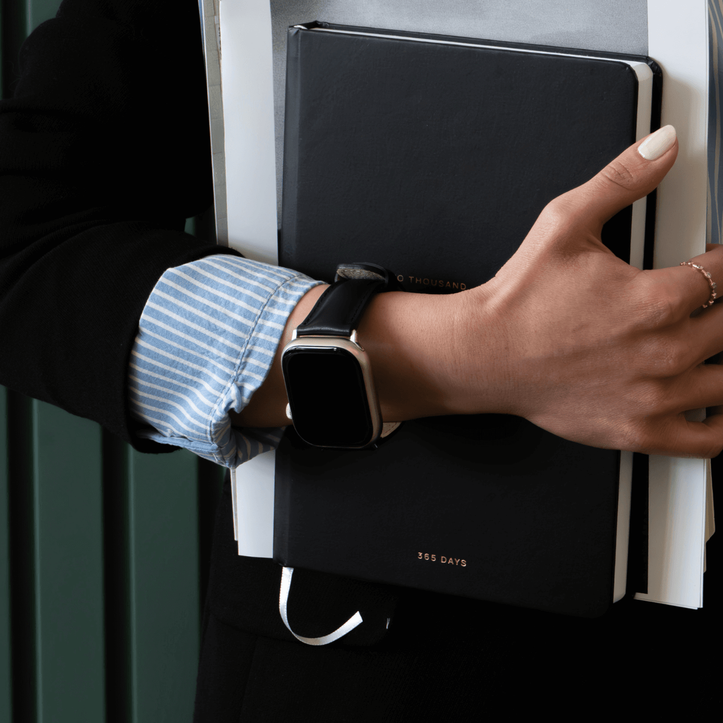 Apple Watch Cream Leather Strap - Boston