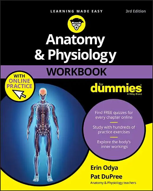 Anatomy & Physiology Workbook for Dummies with Online Practice - Paperback