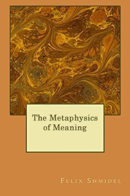 The Metaphysics of Meaning - Paperback
