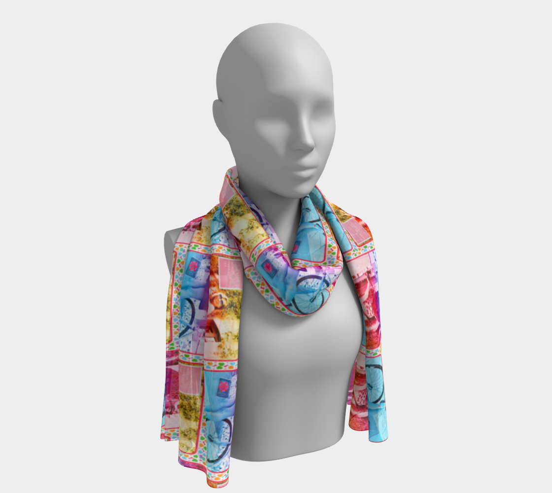 Colorful Design Know Your Worth Then Add Tax Long Scarf