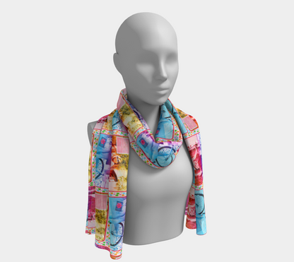 Colorful Design Know Your Worth Then Add Tax Long Scarf