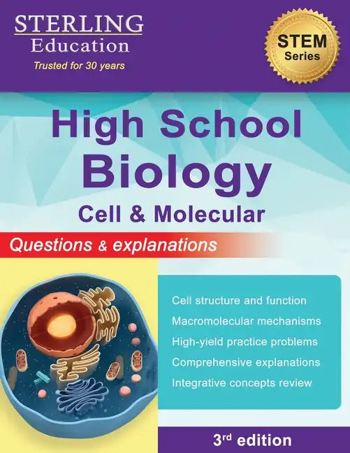 High School Biology: Questions & Explanations for Cell & Molecular Biology - Paperback