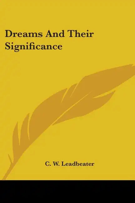 Dreams And Their Significance - Paperback