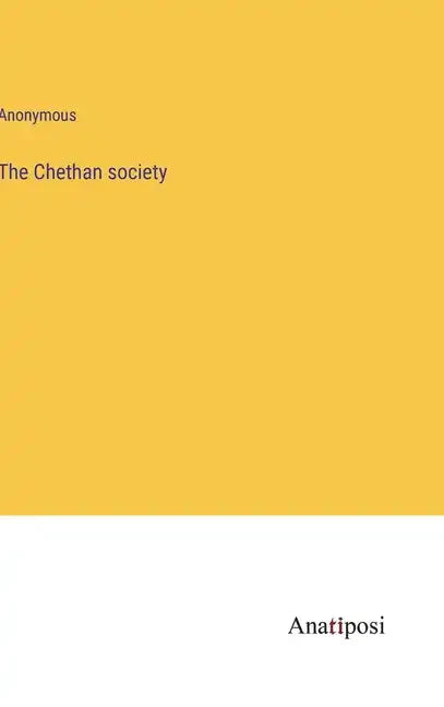 The Chethan society - Hardcover
