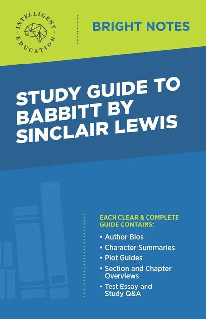 Study Guide to Babbitt by Sinclair Lewis - Paperback