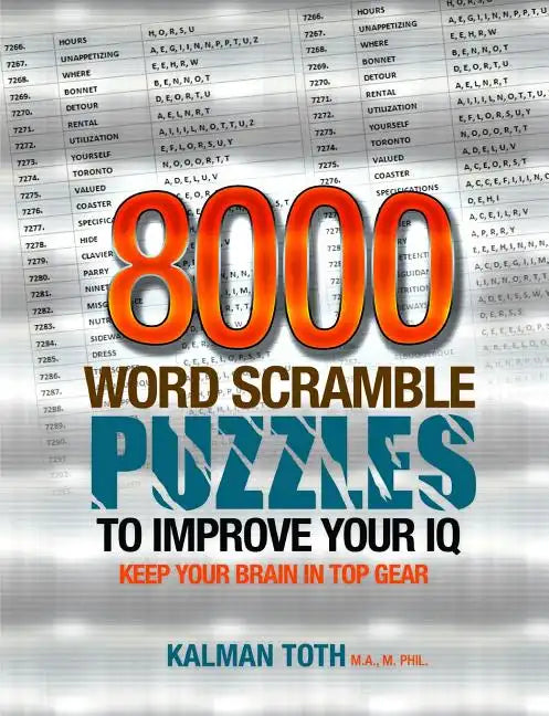 8000 Word Scramble Puzzles to Improve Your IQ - Paperback