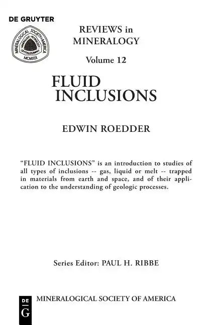Fluid Inclusions - Paperback