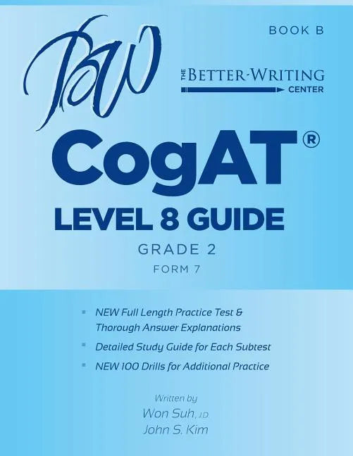 CogAT Level 8 (Grade 2) Guide: Book B - Paperback
