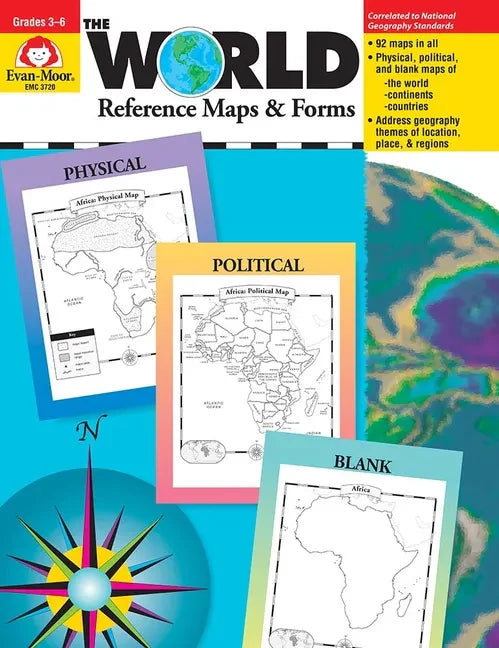 The World - Reference Maps & Forms, Grade 3 - 6 - Teacher Resource - Paperback
