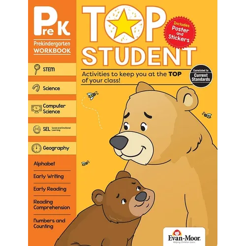 Top Student, Pre-Kindergarten Workbook - Paperback