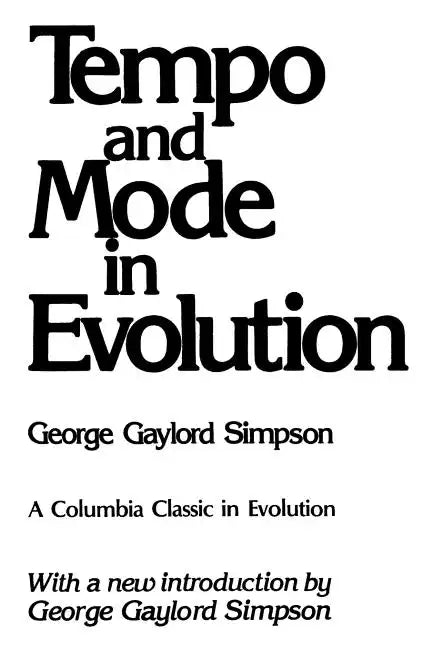 Tempo and Mode in Evolution - Paperback