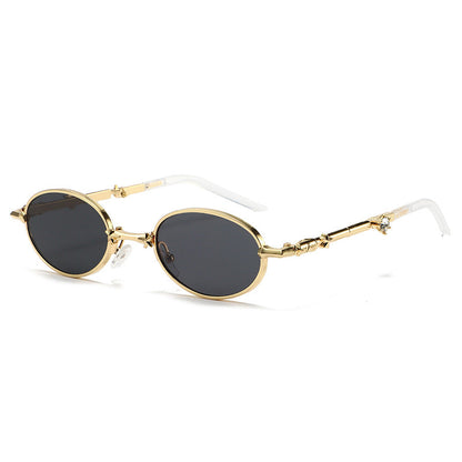 Foldable Small Frame Light-Tinted Sunglasses – Women’s Luxury Style