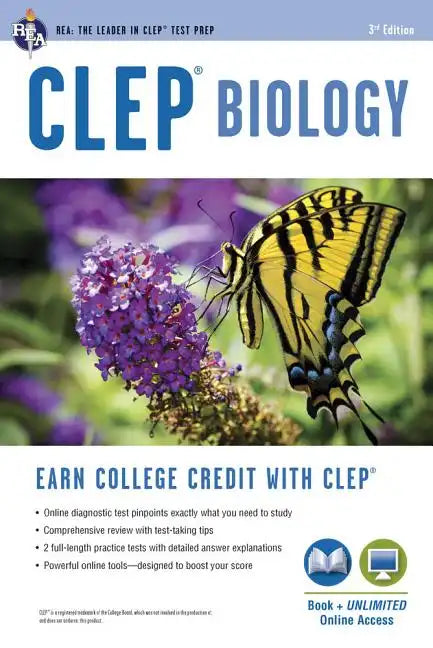 Clep(r) Biology Book + Online - Paperback