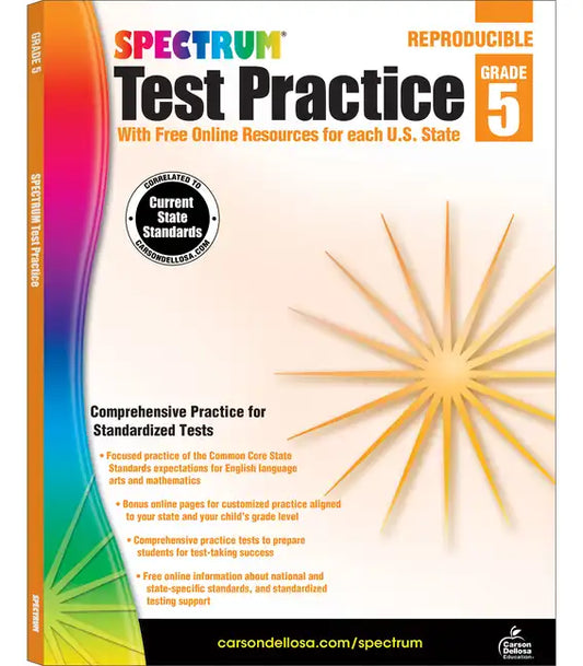 Spectrum Test Practice, Grade 5: Volume 65 - Paperback