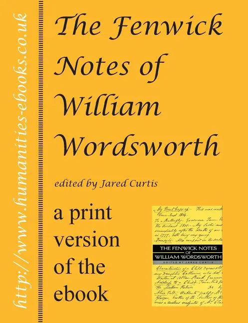 The Fenwick Notes of William Wordsworth - Paperback