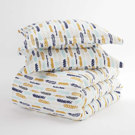 3-Piece: Wings Patterned Duvet Cover Set