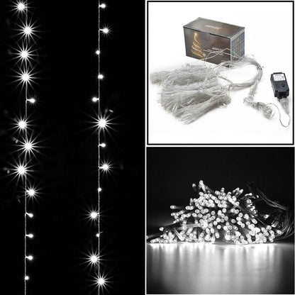 300 LED Curtain Light Safety Voltage Operated - 8 Lighting Modes