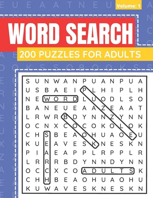 Word Search 200 Puzzles For Adults: Word Search Book For Adults And Seniors With Solutions (Volume: 2) - Paperback