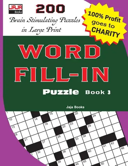 WORD FILL-IN Puzzle Book 3 - Paperback