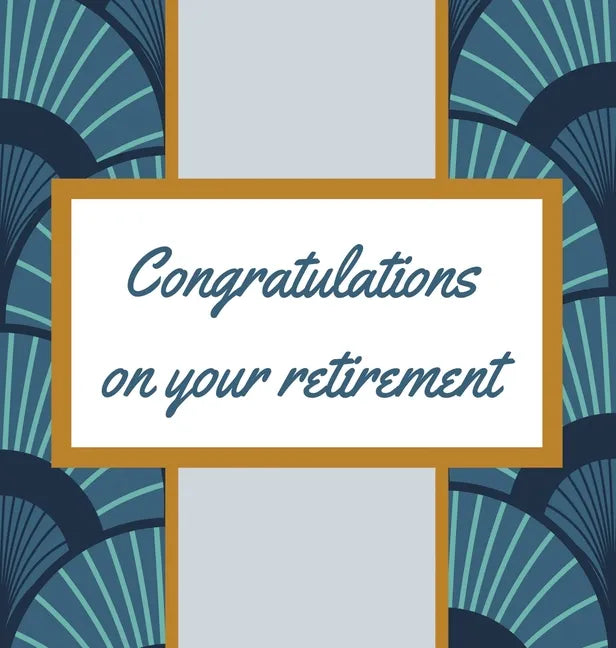 Retirement Guest Book with lined pages (hardback) - Hardcover