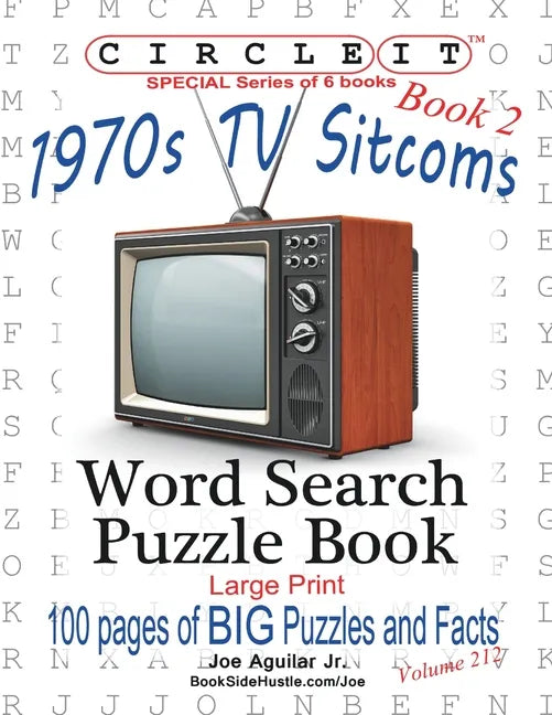 Circle It, 1970s Sitcoms Facts, Book 2, Word Search, Puzzle Book - Paperback