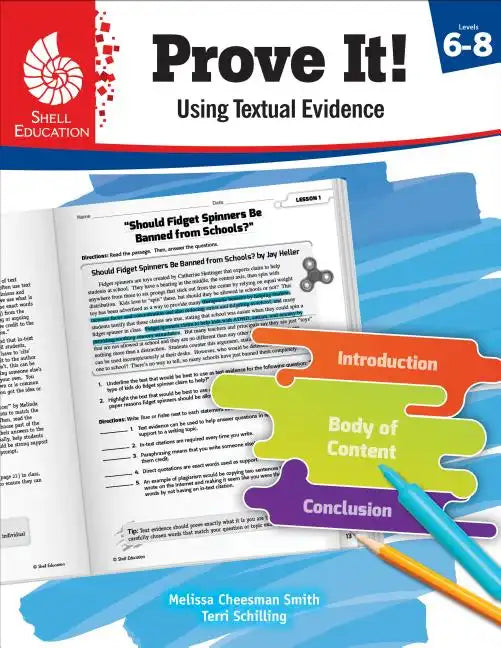Prove It! Using Textual Evidence, Levels 6-8 - Paperback