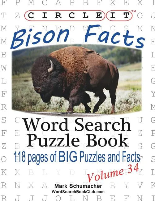 Circle It, Bison Facts, Word Search, Puzzle Book - Paperback