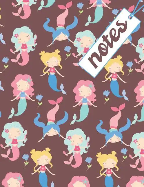 Notes: Composition Notebook With Cute Mermaids For Girls, Great For School Notes - Paperback