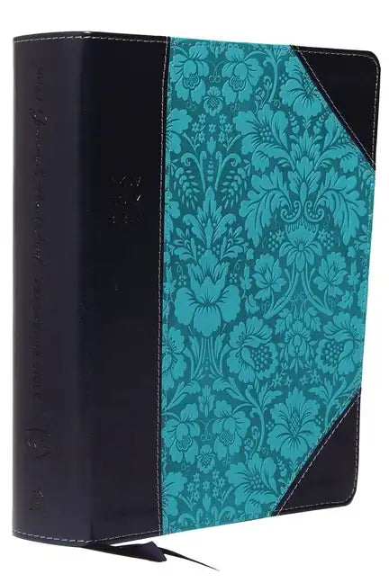NKJV, Journal the Word Reference Bible, Imitation Leather, Blue, Red Letter Edition, Comfort Print: Let Scripture Explain Scripture. Reflect on What Y - Imitation Leather