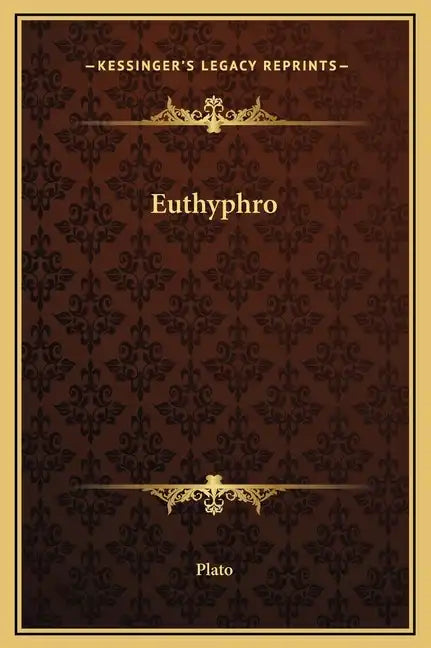 Euthyphro - Hardcover