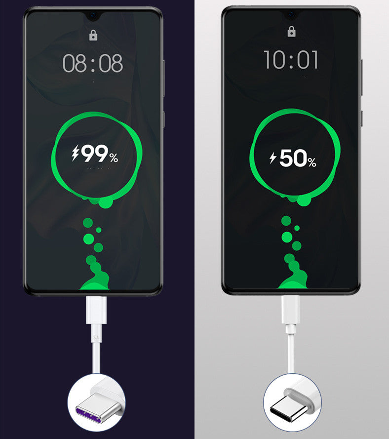 Super Fast Charging USB Single Head Mobile Phone Data Cable Type C