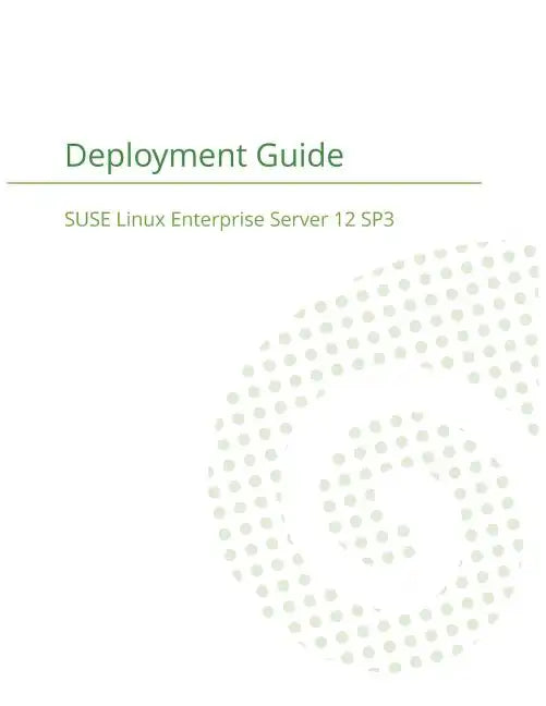 SUSE Linux Enterprise Server 12 - Deployment Guide - Paperback