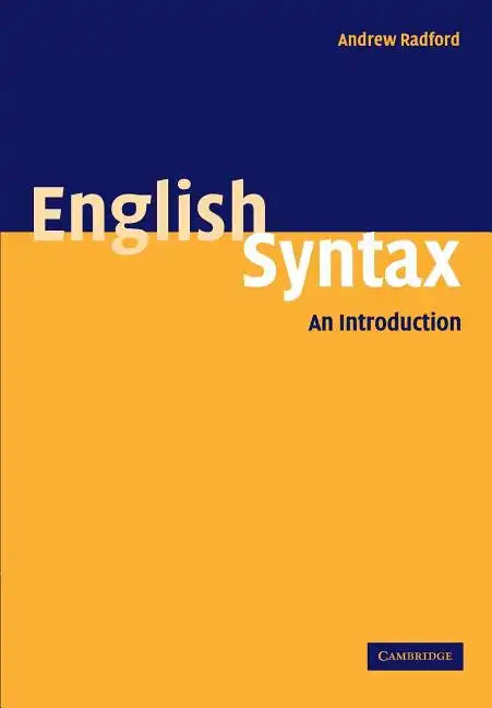 English Syntax: An Introduction - Paperback