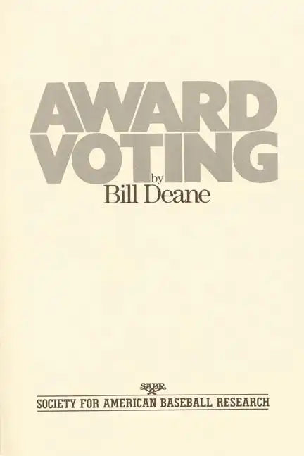 Award Voting - Paperback