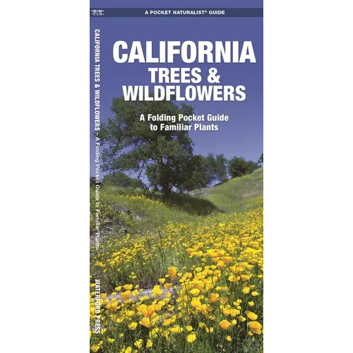 California Trees & Wildflowers: A Folding Pocket Guide to Familiar Plants