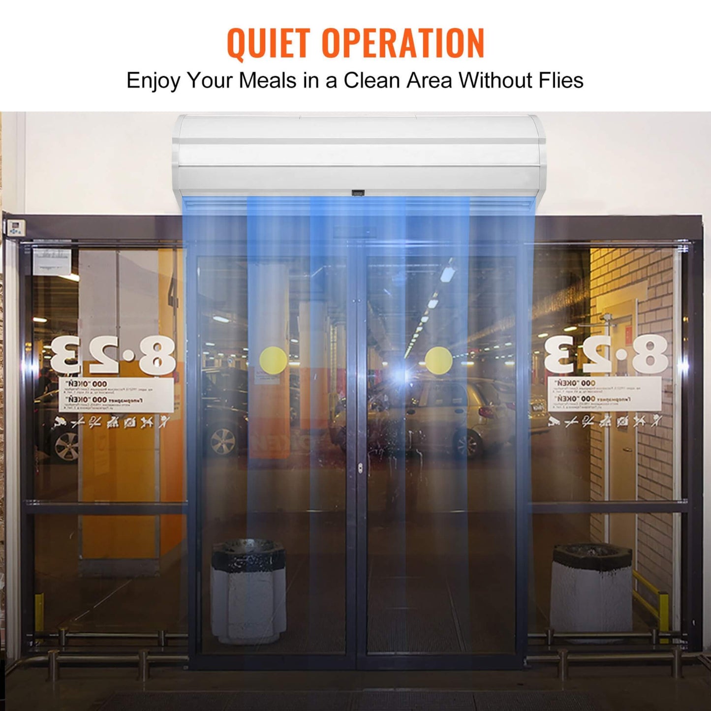 36-Inch 110V Commercial 2-Speed 900CFM Indoor Wall-Mounted Air Curtain (SAK63471)