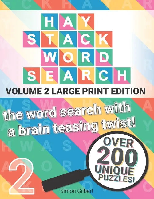 Haystack Wordsearch (LARGE PRINT): Volume 2 - the word search with a brain teasing twist! - Paperback