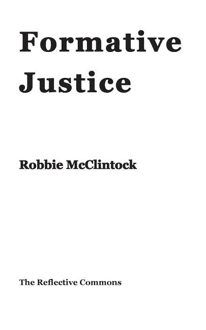 Formative Justice - Paperback