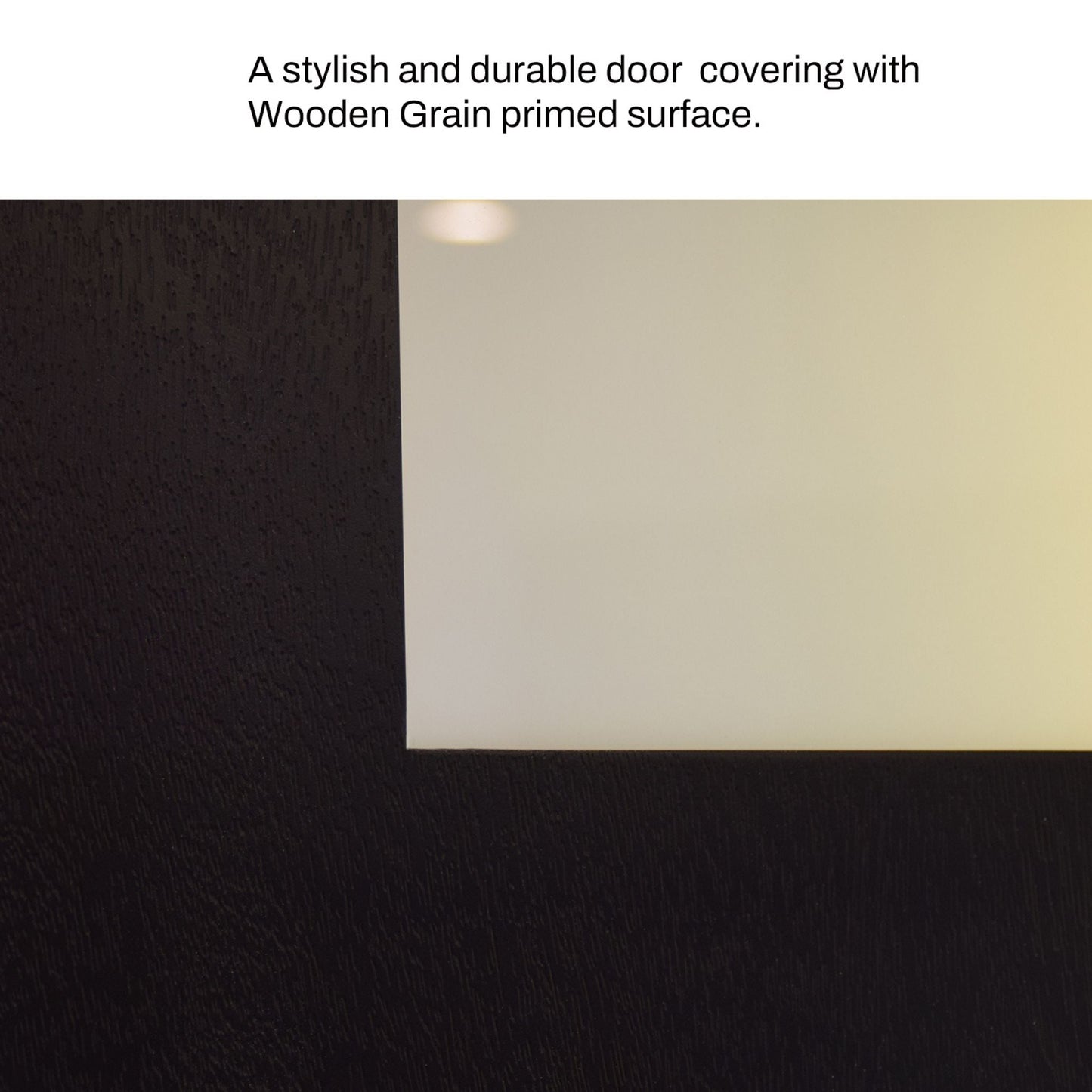 [36X80-Inch] Nuvia Modern Black Left Inswing Fiberglass Entry Door With 4-9/16 White Vinyl Frame (SAK52910)