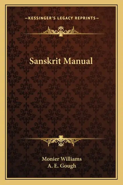 Sanskrit Manual - Paperback