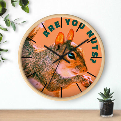 Are You Nuts? Squirrel Wall Clock