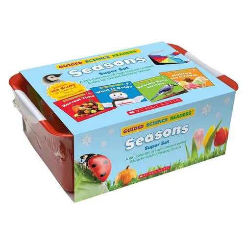 Guided Science Readers Super Set: Seasons: A Big Collection of High-Interest Leveled Books for Guided Reading Groups - Paperback