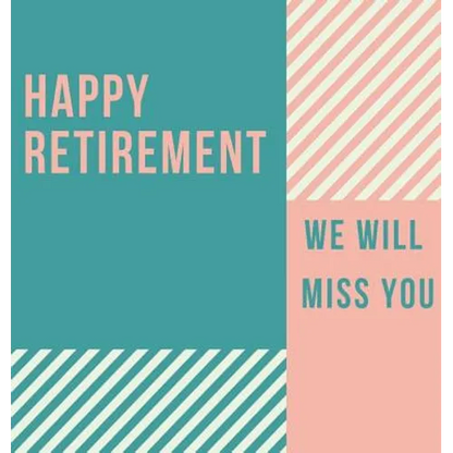 Happy Retirement Guest Book (Hardcover): Guestbook for retirement, message book, memory book, keepsake, retirement book for signing - Hardcover