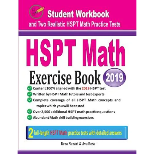HSPT Math Exercise Book: Student Workbook and Two Realistic HSPT Math Tests - Paperback