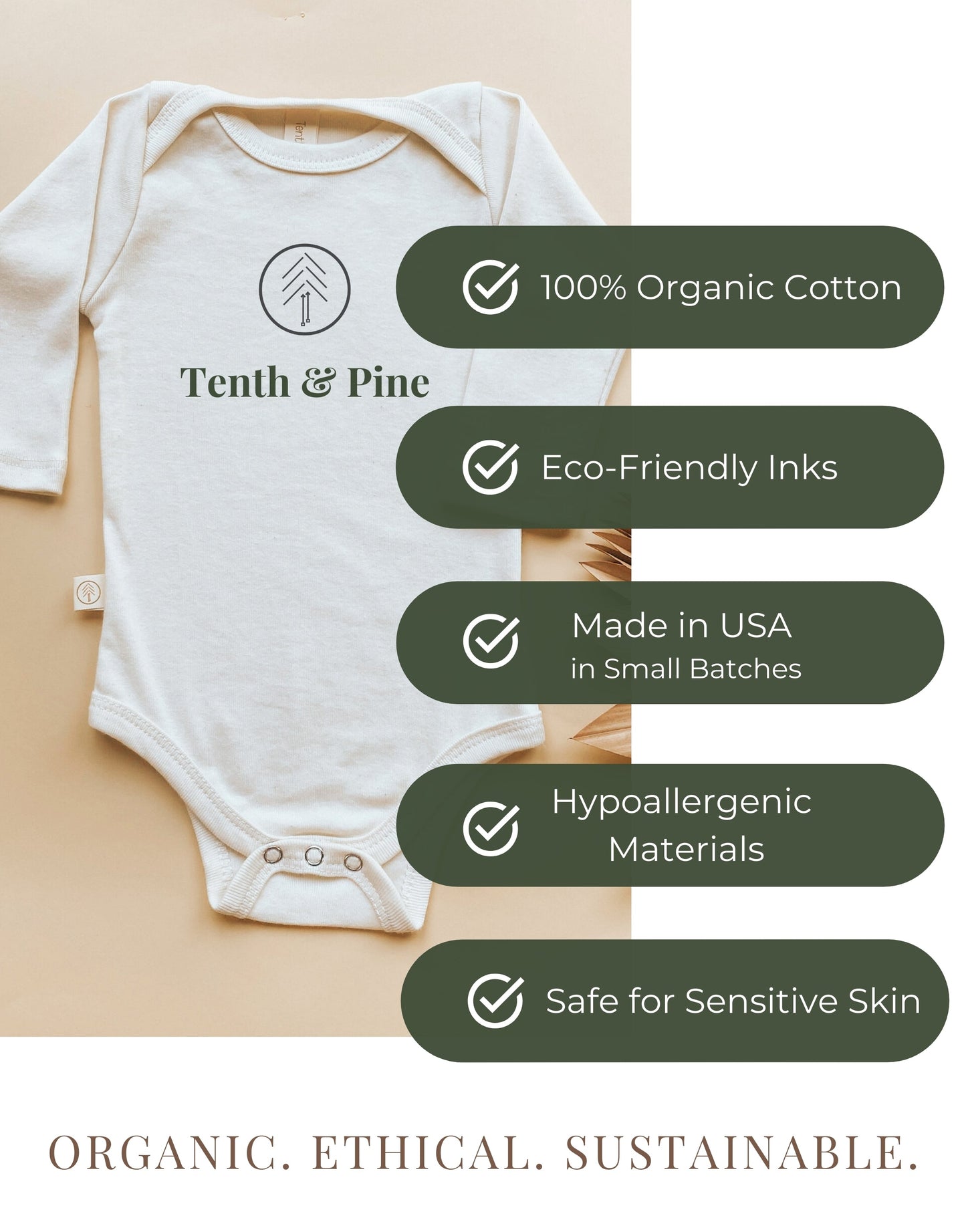 Loved. Organic Baby Bodysuit Long Sleeve