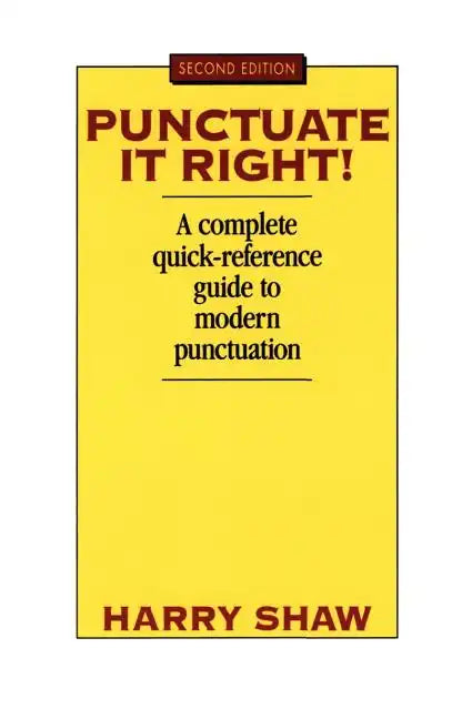 Punctuate It Right - Paperback