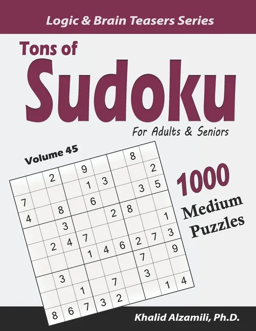 Tons of Sudoku for Adults & Seniors: 1000 Medium Puzzles - Paperback