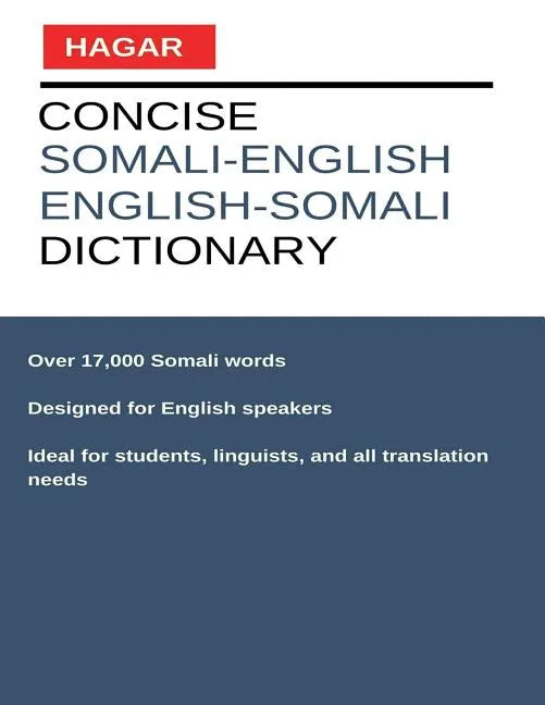 Concise Somali-English/English-Somali Dictionary - Paperback
