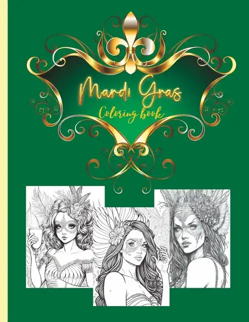 Mardi gras coloring book: for adults and teens - Paperback